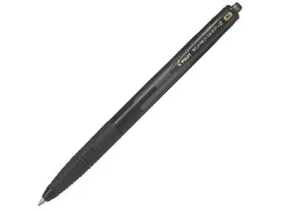 Kugelschreiber Pilot BPGG-8R-M-B 2036001 Super Grip G 0,4mm (M), Wechselmine, Druckmechanik, schwarz, Pack 12 Stk