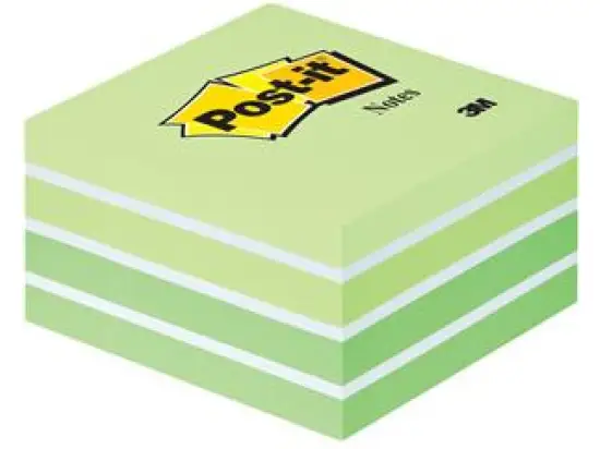 Haftnotizwürfel Post-it 2028G 76 x 76 mm pastellgrün 450Blatt