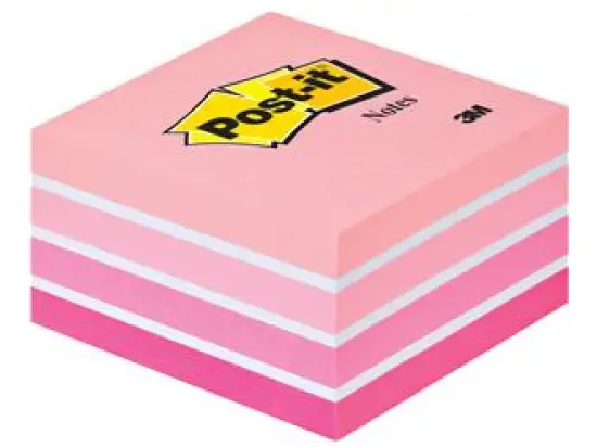 Haftnotizwürfel Post-it 2028P 76 x 76 mm pastellpink 450Blatt