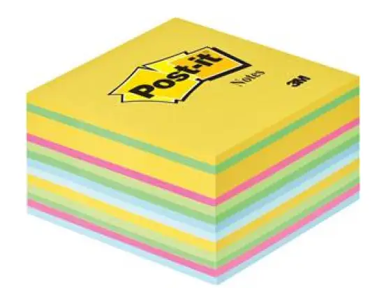 Haftnotizwürfel Post-it 2030U 76 x 76 mm in Ultrafarben 450Blatt hellblau, ultragelb, ultragrün, ultrapink