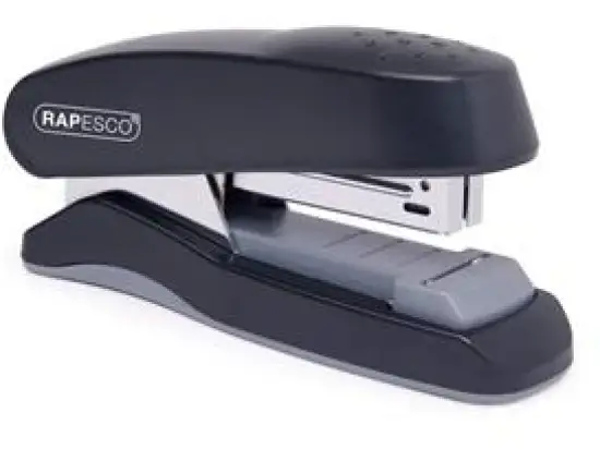 Heftgerät Rapesco 1064 Flat-Clinch schwarz bis 30Blatt, für Heftklammern 24/6+26/6