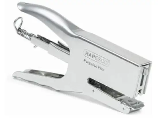 Heftzange Rapesco R81000A3 Porpoise 50Blatt chrom Heftklammern 24/6+26/6