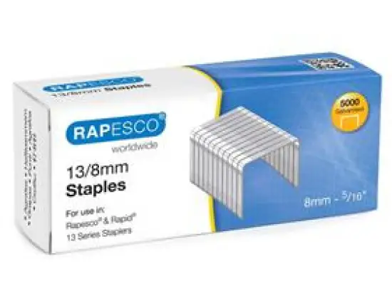 Tackerklammern Rapesco S13080Z3 13/8mm verzinkt, Pack 5000 Stk