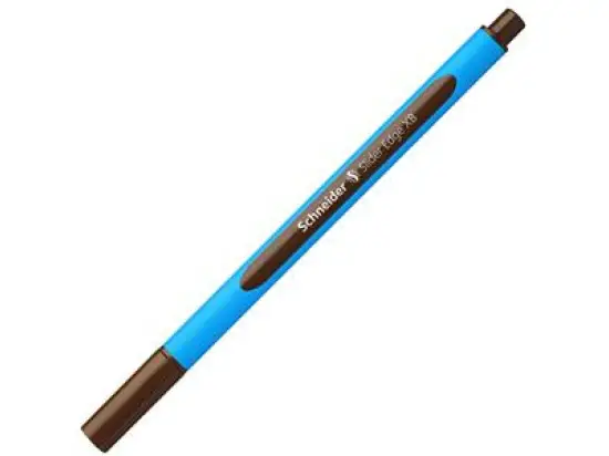 Kugelschreiber Schneider 152207 Slider Edge XB XB, mit Kappe, Dreikant, braun
