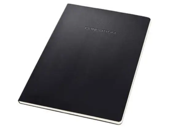 Notizblock Sigel CO800 Conceptum A4 kariert 80g Hardcover schwarz 120Seiten