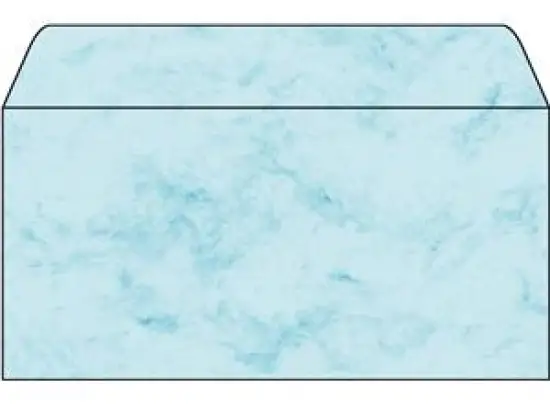 Marmor-Briefumschlag Sigel DU170 DIN lang Marmor blau 90g, Pack 50 Stk