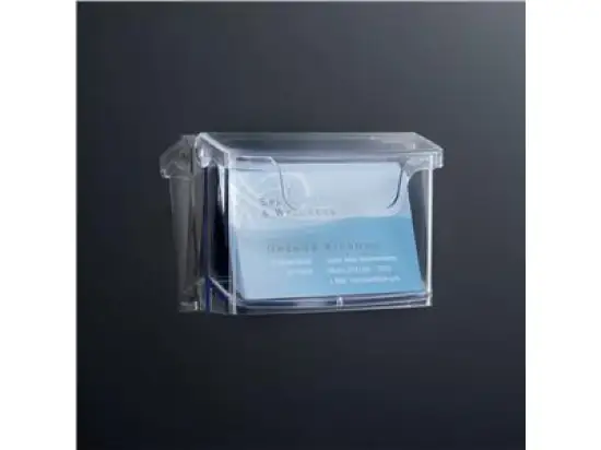 Wand-Visitenkartenhalter Sigel LH326 acrylic 96x60x25mm mit Deckel für 60 Karten