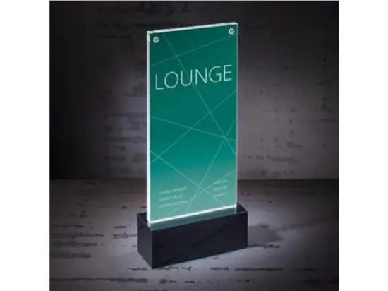 Tischaufsteller Sigel TA424 luminous Acryl DINlang beleuchtbar