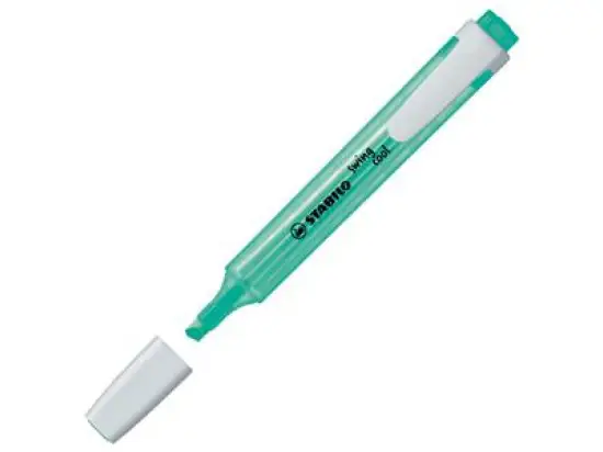 Textmarker Stabilo 275/51 swing cool 1-4mm, Keilspitze, türkis, Pack 10 Stk