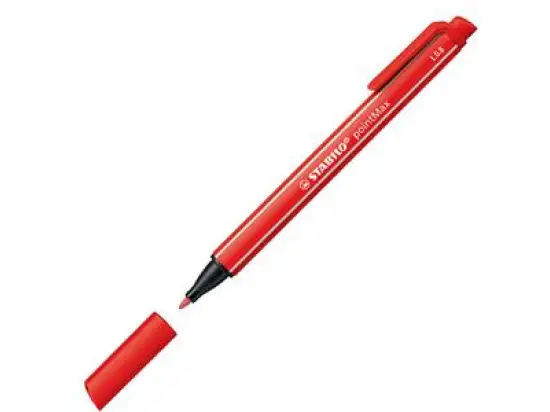 Filzschreiber Stabilo 488/48 pointMax karmin 0,8mm, Pack 10 Stk