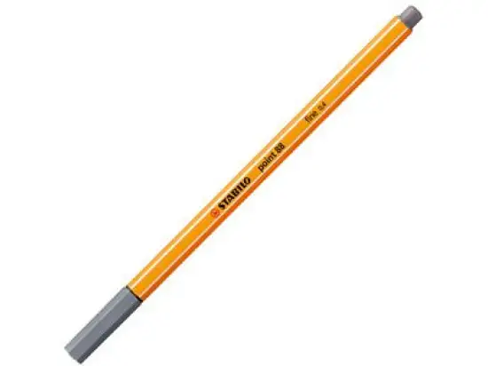 Fineliner Stabilo 88/98 point 88 Schreibfarbe: paynesgrau