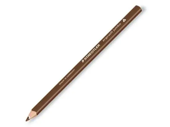 Farbstift Staedtler 158-76 ergosoft jumbo van-Dyke-braun, Pack 12 Stk