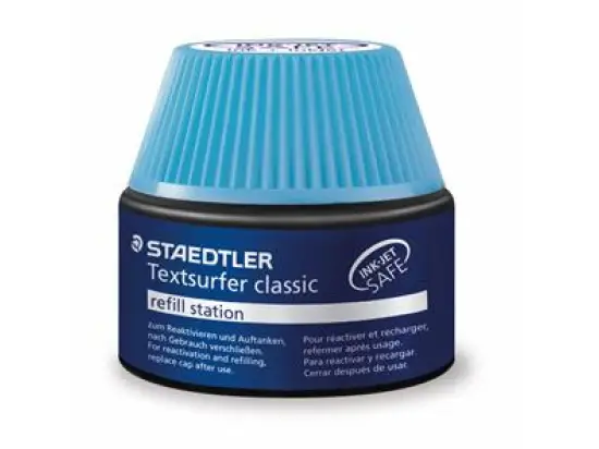 Textmarker-Nachfülltusche Staedtler 48864-3 488 64-3 Textsurfer classic blau, für Textmarker classic 364, 30ml