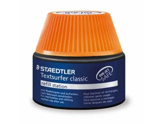 Textmarker-Nachfülltusche Staedtler 48864-4 488 64-4 Textsurfer classic orange, für Textmarker classic 364, 30ml
