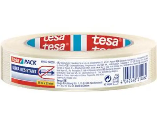 Filamentklebeband Tesa 45902-00000-00 tesapack Monofilamentband transparent 25mm x 50m glasfaserverstärkt