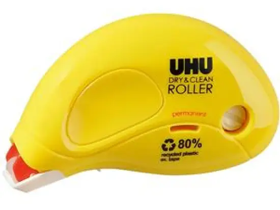 Kleberoller UHU 50465 DRY & CLEAN 8,5mx6,5mm permanent Einwegroller