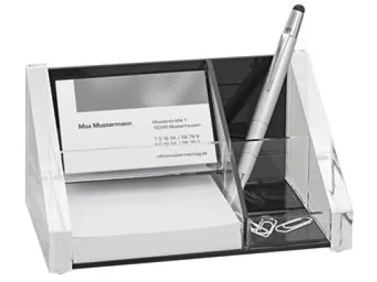 Butler Wedo 605101 60 5101 acryl exklusiv schwarz/Acryl incl. Zettelbox 150 Blatt