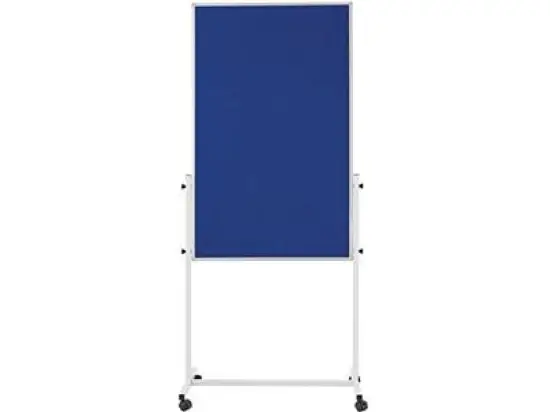 Universal-Board Magnetoplan 11112103 75x120cm blau, Filz und magnethaftende Schreibfläche