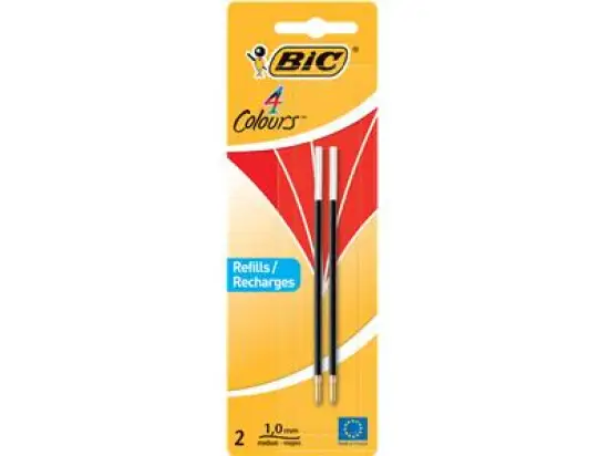 Kugelschreibermine Bic 929243 4 Colours 0,32mm, rot, Blister 2 Stk
