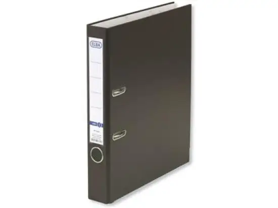 Ordner Elba 100025932 10453DB smart Pro A4, 50mm, Pappe/PP-Folie, Wechselfenster, dunkelblau, Pack 10 Stk