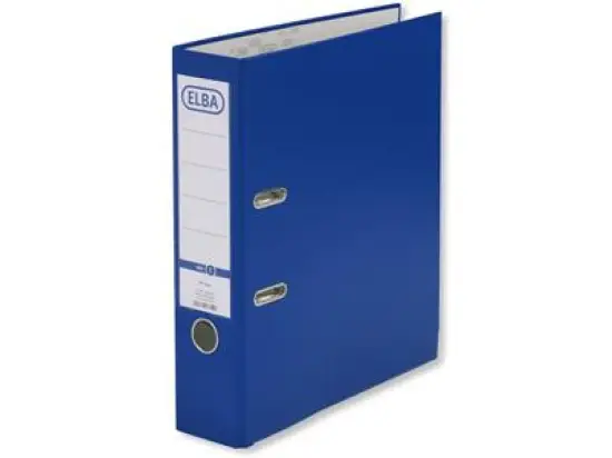 Ordner Elba 100025933 10456DB smart Pro A4, 80mm, Pappe/PP-Folie, Wechselfenster, dunkelblau, Pack 10 Stk