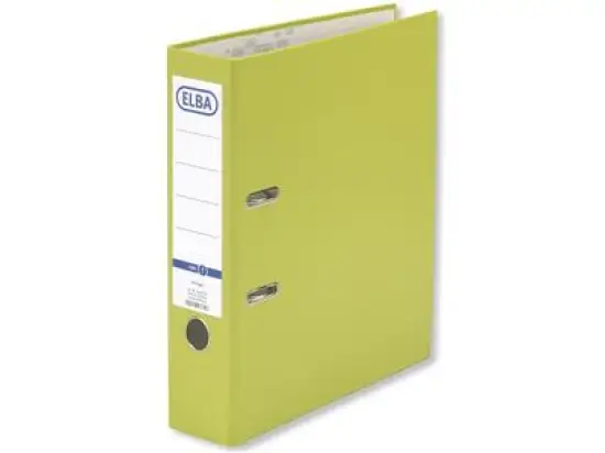 Ordner Elba 100202158 10456GH smart Pro A4, 80mm, Pappe/PP-Folie, Wechselfenster, hellgrün