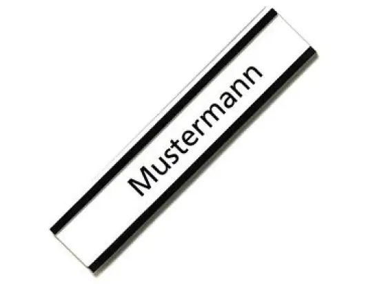 Magnetschild Franken C167 40x75mm mit Karton/ Schutzstreifen, Pack 10 Stk