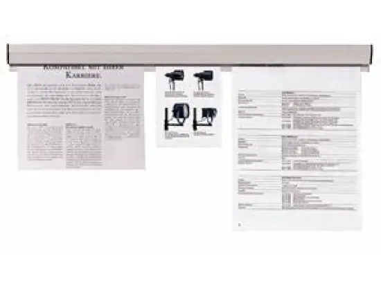 Papierklemmschiene Franken PKS50 Länge 50cm inklusive Montageset