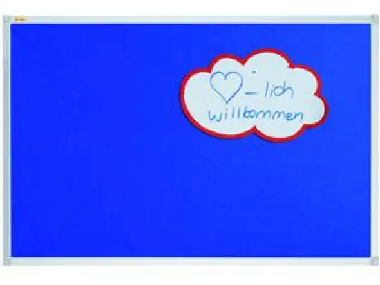 Textiltafel Franken PT330503 X-tra! Line Filz 180x120cm blau Alurahmen silbereloxierter Aluminiumrahmen