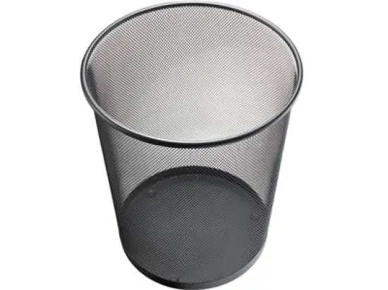 Papierkorb Helit H2518595 Mesh 15l Metall schwarz
