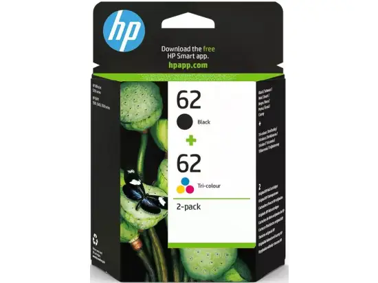 Tintenpatrone HP N9J71AE 62 Multipack, schwarz + farbig