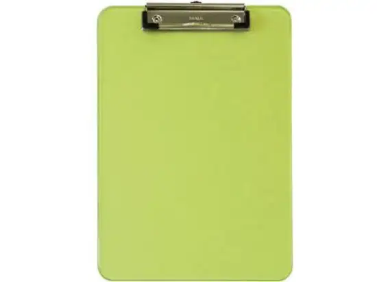 Schreibplatte / Klemmbrett Maul 2340651 MAULneon A4 grün-transparent Bügelklemme aus Metall