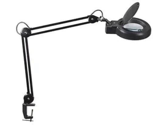 Lupenleuchte Maul 8263490 MAULviso LED schwarz mit Klemmfuß 6 Watt