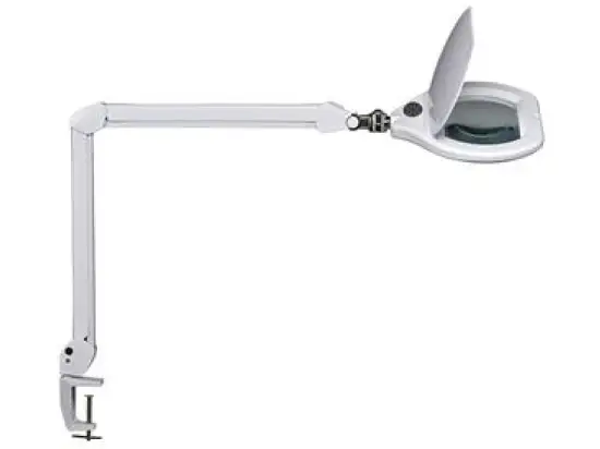 Lupenleuchte Maul 8266002 MAULcrystal LED 17W weiß dimmbar Klemmfuß