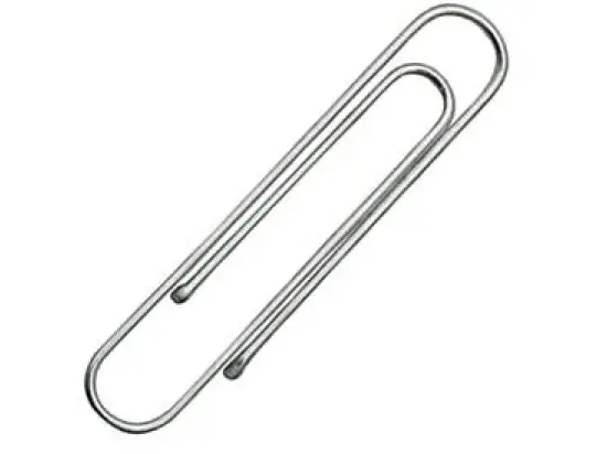 Aktenklammern Norica 2260 50mm glatt verzinkt mt Kugelenden, Pack 100 Stk