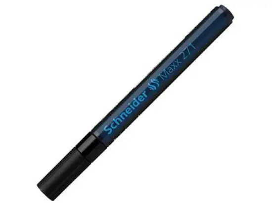 Lackmarker Schneider 127101 Maxx 271 1-2mm, Rundspitze, schwarz