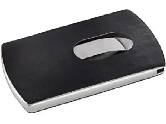 Visitenkartenetui Sigel VZ121 Snap Lederoptik für 12 Karten bis 91x57mm