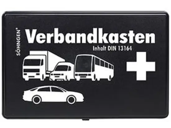 KFZ-Verbandkasten Söhngen 3004002 KFZ-VBK KU gefüllt nach DIN 13164 schwarz