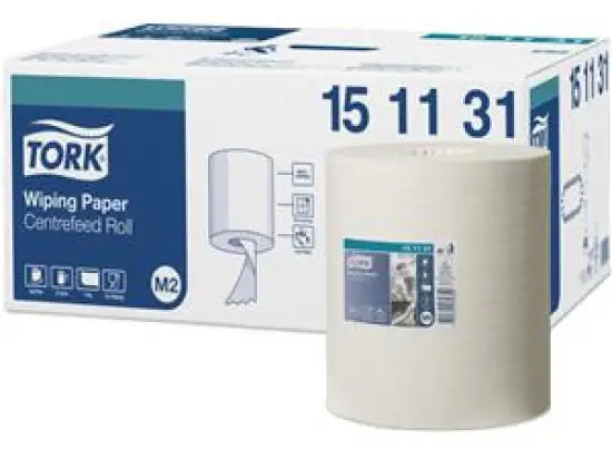 Papierwischtücher Tork 151131 M2 Advanced 1-lagig 21,5cm / 275m, Pack 6 Rollen