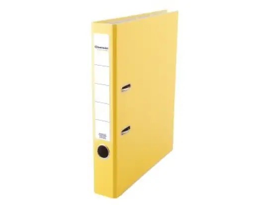 Ordner Soennecken 120089310 3341 A4, 50mm, Pappe/PP-Folie, Wechselfenster, gelb