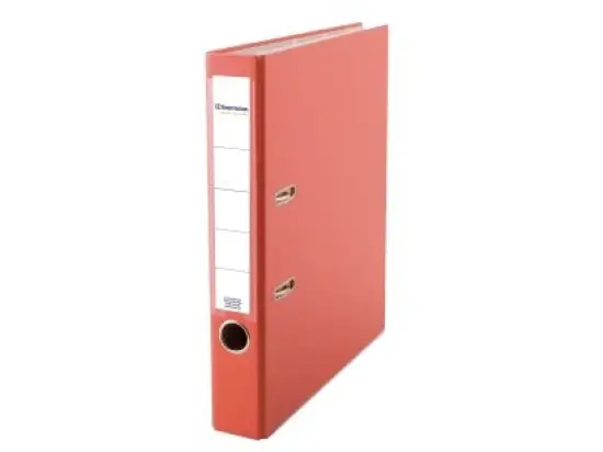 Ordner Soennecken 120089330 3342 A4, 50mm, Pappe/PP-Folie, Wechselfenster, rot