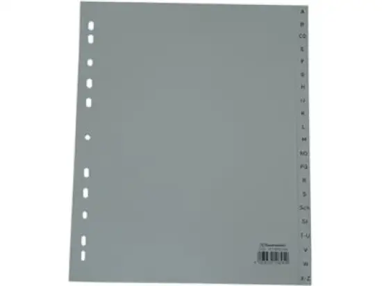 Buchstaben-Register Soennecken 121063080 2131 A4 A-Z Überbreite grau PP 20-teilig 246x297mm