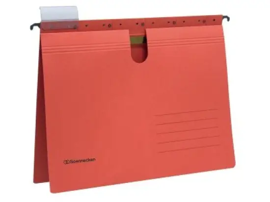 Hängehefter Soennecken 122110430 2019 rot A4 kaufmännische Heftung 220g Recyclingkarton, Pack 25 Stk