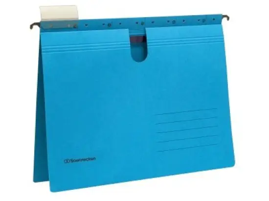 Hängehefter Soennecken 122110450 2020 blau A4 kaufmännische Heftung 220g Recyclingkarton, Pack 25 Stk