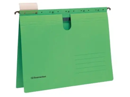Hängehefter Soennecken 122110460 2021 grün A4 kaufmännische Heftung 220g Recyclingkarton, Pack 25 Stk
