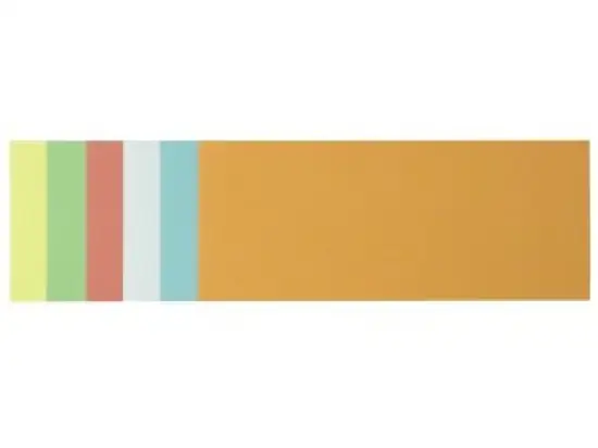 Moderationskarten Soennecken 154227099 4877 Rechteck 9,5x20,5cm farbig sortiert, Pack 250 Stk