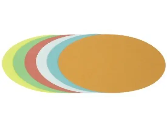 Moderationskarten Soennecken 154227199 4878 Oval 11x19cm farbig sortiert, Pack 250 Stk