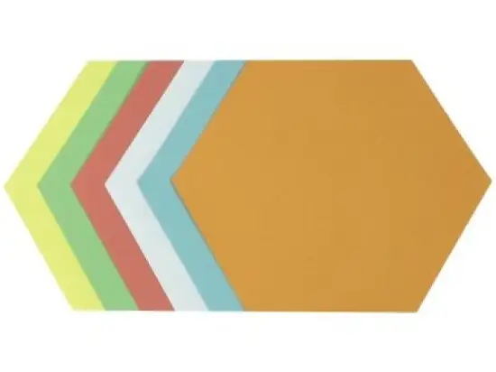 Moderationskarten Soennecken 154227299 4879 Wabe 16,5x19cm farbig sortiert, Pack 250 Stk