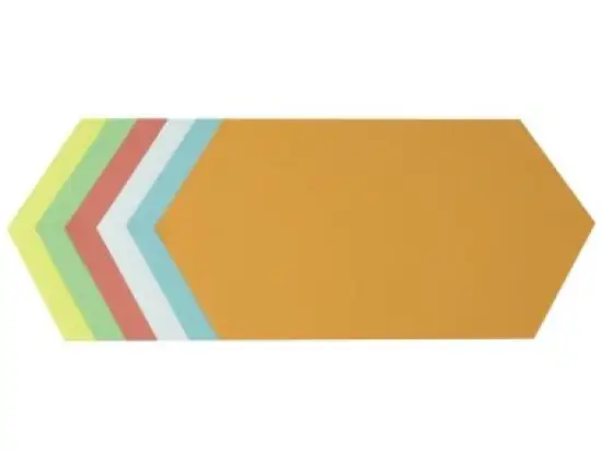 Moderationskarten Soennecken 154227399 4880 Königswabe farbig sortiert 29,7x16,5cm, Pack 250 Stk