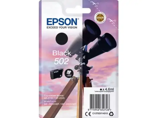 Tintenpatrone Epson C13T02V14010 502 schwarz